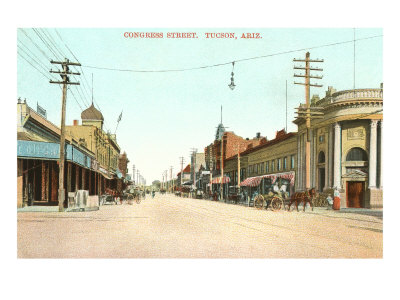Congress Street, Tucson, Arizona Giclee Print Congress Street, Tucson, Arizona Giclee Print