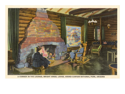 Bright Angel Lodge, Grand Canyon Giclee Print Bright Angel Lodge, Grand Canyon Giclee Print
