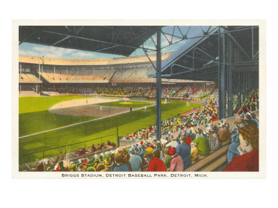 Briggs Stadium, Detroit, Michigan Giclee Print Briggs Stadium, Detroit, Michigan Giclee Print