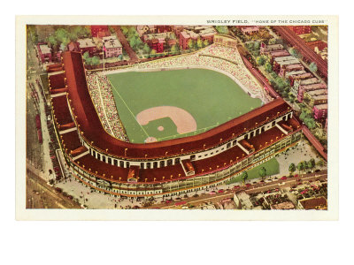 Wrigley Field, Chicago, Illinois Giclee Print Wrigley Field, Chicago, Illinois Giclee Print