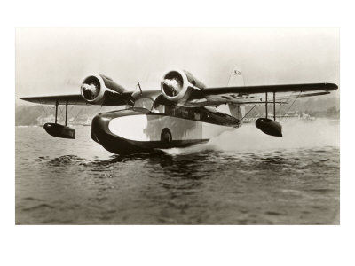 Seaplane on Water Giclee Print Seaplane on Water Giclee Print