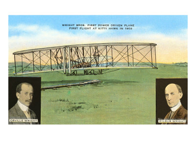 Wright Brothers, Kitty Hawk Flight Giclee Print Wright Brothers, Kitty Hawk Flight Giclee Print
