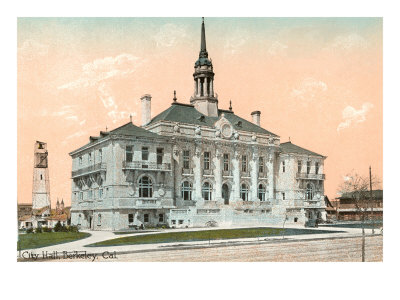 City Hall, Berkeley, California Giclee Print City Hall, Berkeley, California Giclee Print
