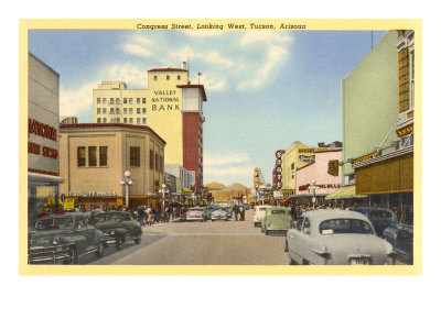 Congress Street, Tucson, Arizona Giclee Print Congress Street, Tucson, Arizona Giclee Print