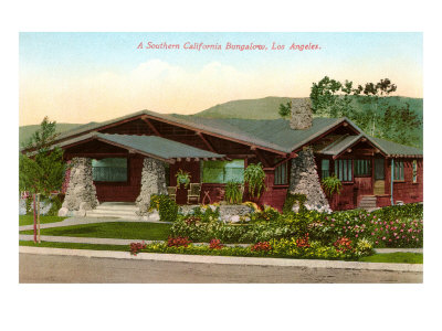 Los Angeles Bungalow, California Giclee Print Los Angeles Bungalow, California Giclee Print