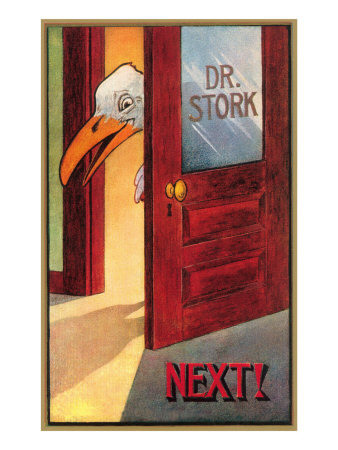 Dr. Stork, Next! Giclee Print Dr. Stork, Next! Giclee Print
