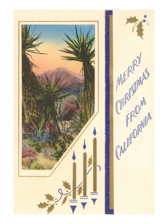 California Christmas, Yuccas Giclee Print California Christmas, Yuccas Giclee Print