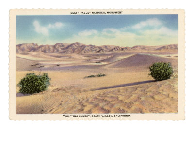 Death Valley, Shifting Sands Giclee Print Death Valley, Shifting Sands Giclee Print