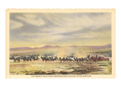 Twenty-Mule Team, Death Valley Giclee Print Twenty-Mule Team, Death Valley Giclee Print
