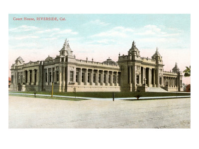 Courthouse, Riverside, California Giclee Print Courthouse, Riverside, California Giclee Print