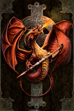 Celtic Dragon Poster Celtic Dragon Poster