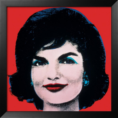 Jackie, c.1964 (On Red) Framed Print Jackie, c.1964 (On Red) Framed Print