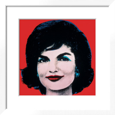 Jackie, c.1964 (On Red) Framed Print Jackie, c.1964 (On Red) Framed Print