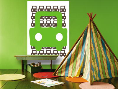 Green Auto Wall Mural Green Auto Wall Mural