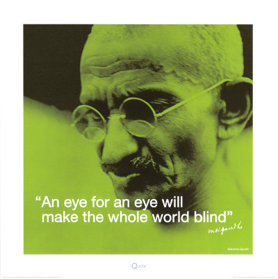 Gandhi: Eye for an Eye Print Gandhi: Eye for an Eye Print
