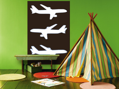 Brown Planes Wall Mural Brown Planes Wall Mural