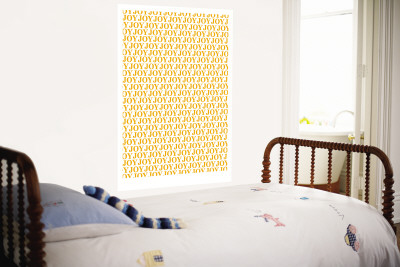 Orange Joy Joy Joy Wall Mural Orange Joy Joy Joy Wall Mural
