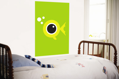Green Fisheye Wall Mural Green Fisheye Wall Mural