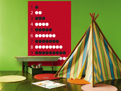 Red Counting Apples Wall Mural Red Counting Apples Wall Mural