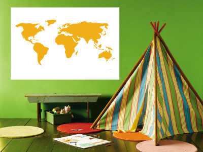 Orange World Wall Mural Orange World Wall Mural
