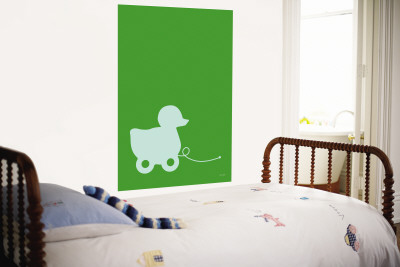 Green Ducky Wall Mural Green Ducky Wall Mural