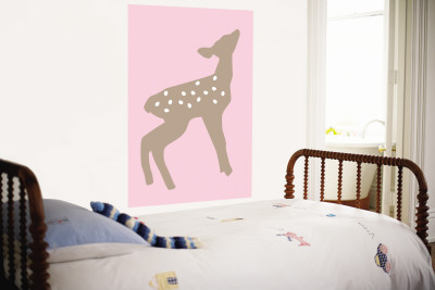 Pink Fawn Wall Mural Pink Fawn Wall Mural