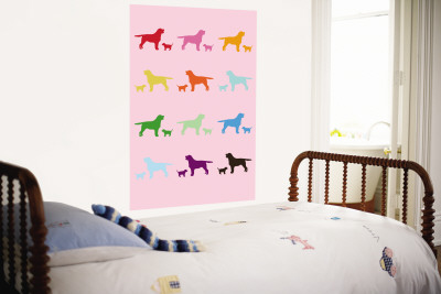 Pink Rainbow Labs Wall Mural Pink Rainbow Labs Wall Mural