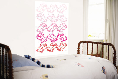 Pink Bug Wall Mural Pink Bug Wall Mural