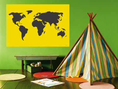 Yellow World Wall Mural Yellow World Wall Mural