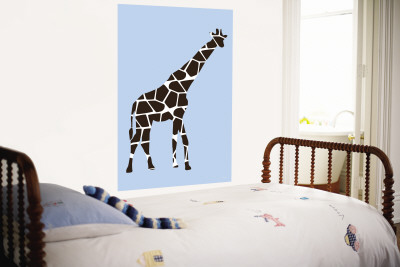Blue Giraffe Wall Mural Blue Giraffe Wall Mural