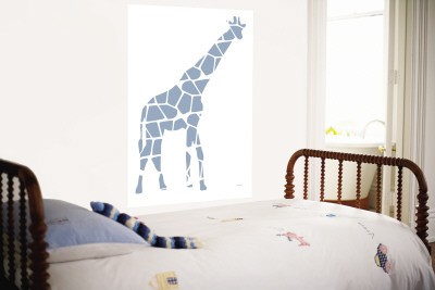 Blue Giraffe Wall Mural Blue Giraffe Wall Mural