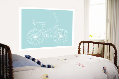 Sea Green Bike Wall Mural Sea Green Bike Wall Mural