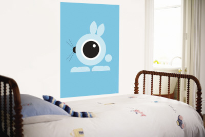 Blue Bunny Eye Wall Mural Blue Bunny Eye Wall Mural