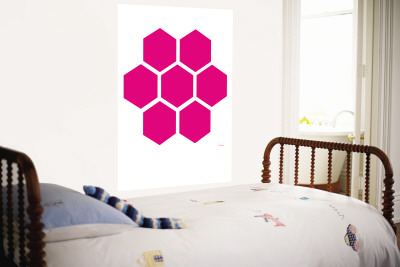 Pink Honeycomb Wall Mural Pink Honeycomb Wall Mural