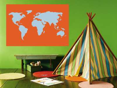 Orange World Wall Mural Orange World Wall Mural