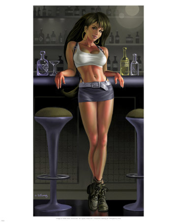 Barmaid Tifa Print Barmaid Tifa Print