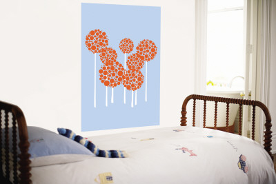 Blue Allium Wall Mural Blue Allium Wall Mural