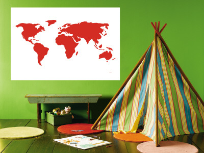 Red World Wall Mural Red World Wall Mural