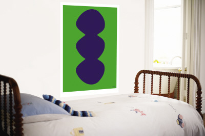 Green Snowman Wall Mural Green Snowman Wall Mural