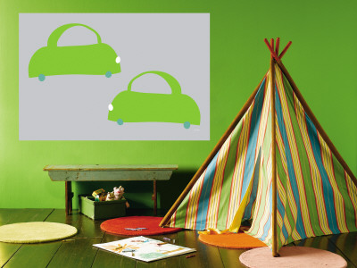 Gray Cabs Wall Mural Gray Cabs Wall Mural