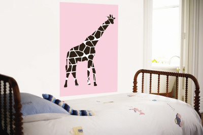Pink Giraffe Wall Mural Pink Giraffe Wall Mural