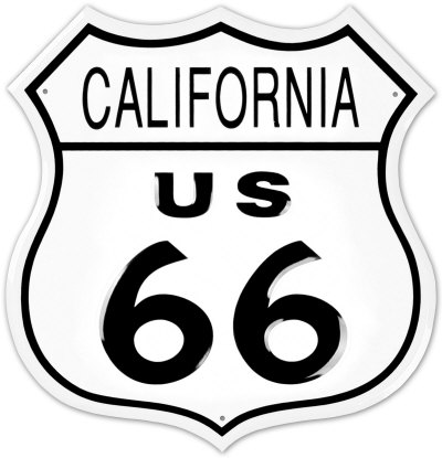 Route 66 California Tin Sign Route 66 California Tin Sign