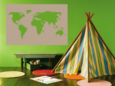Brown World Wall Mural Brown World Wall Mural