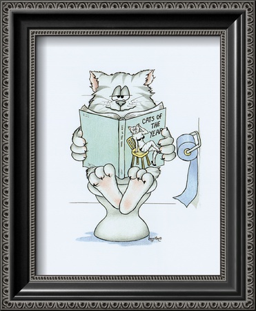 Bathroom Cats V Framed Print Bathroom Cats V Framed Print
