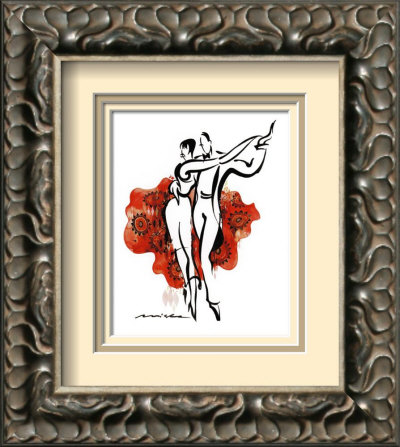 Tango in Red Framed Print Tango in Red Framed Print