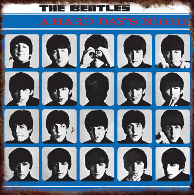 Beatles Hard Days Night Tin Sign Beatles Hard Days Night Tin Sign