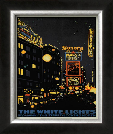 White Lights Framed Print White Lights Framed Print