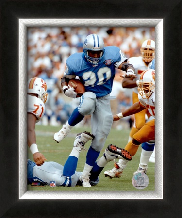 Barry Sanders - Action Framed Print Barry Sanders - Action Framed Print