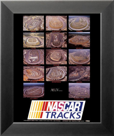 Nascar Tracks Framed Print Nascar Tracks Framed Print