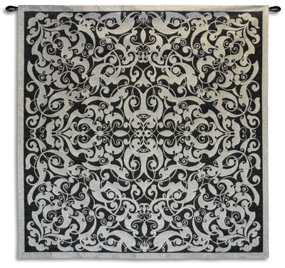 Silver Scroll Wall Tapestry Silver Scroll Wall Tapestry
